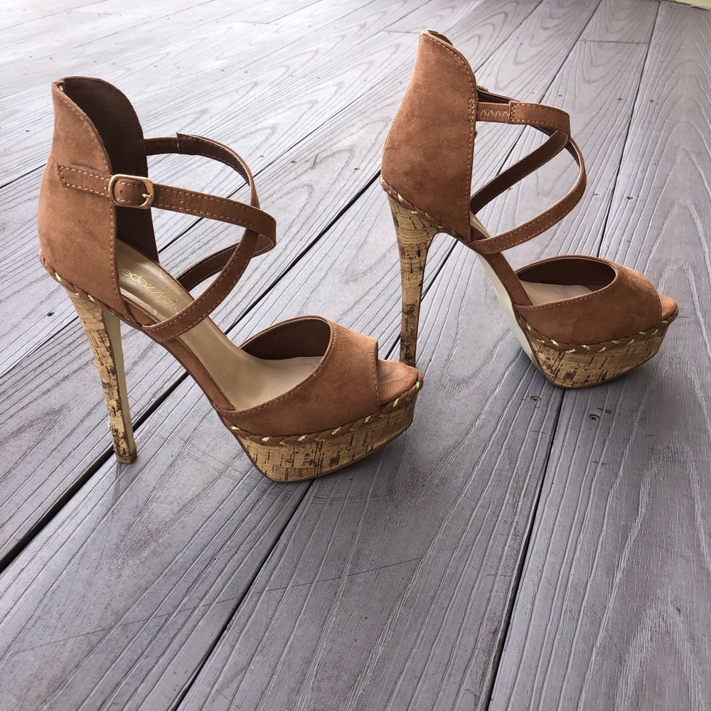 Neutral toned high heels